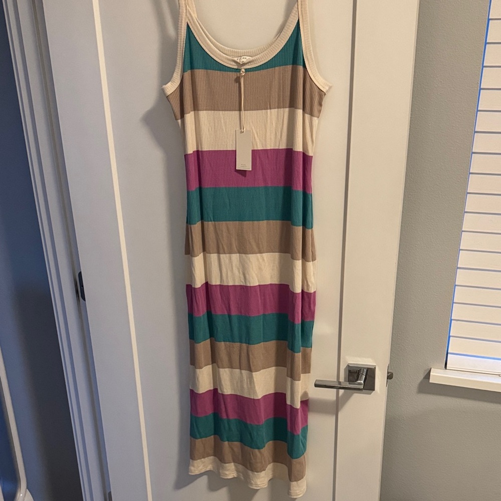 Z SUPPLY Melody Striped Midi Dress in Multi